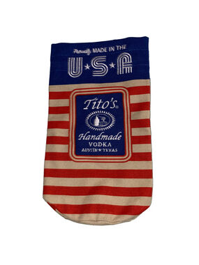 Tito's Handmade Vodka Patriotic Bottle Bag One Size Red Blue